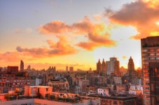 Sunrise over Upper West Side | orange, new 그리고 bright