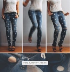 diy dotty jeans | diy, diy clothes 그리고 diy jeans
