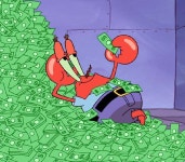 money, spongebob 그리고 crabs We Heart It의 이미지