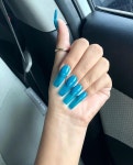 nails goals, tumblr inspo 그리고 blue nail polish We Heart It의 이미지