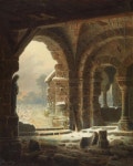  Romanische Kirchenruine im Winter - 1827  | beautiful, art 그리고 winter