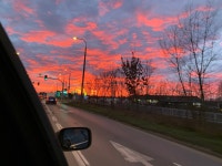 Car rides | pink, sky 그리고 sun