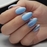 almond nail art We Heart It의 이미지