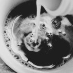 black and white, coffee 그리고 cafe We Heart It의 이미지