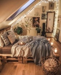 Interior design  | lights, bedroom 그리고 cozy
