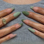 nail decor | style, nails 그리고 green