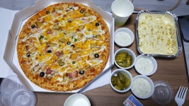 와이고수 - 베이컨쉬림프 피자 dinner 베이컨쉬림프 피자 dinner