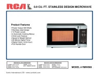RCA RMW966 PRODUCT FEATURES Pdf Download | ManualsLib RCA RMW966 PRODUCT FEATURES Pdf Download