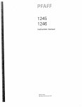 PFAFF 1245 INSTRUCTION MANUAL Pdf Download | ManualsLib PFAFF 1245 INSTRUCTION MANUAL Pdf Download
