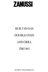 ZANUSSI ZHG863 INSTRUCTION BOOKLET Pdf Download | ManualsLib ZANUSSI ZHG863 INSTRUCTION BOOKLET Pdf Download