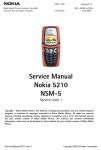 NOKIA 5210 NSM-5 SERVICE MANUAL Pdf Download | ManualsLib NOKIA 5210 NSM-5 SERVICE MANUAL Pdf Download
