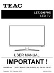 TEAC LET3996FHD USER MANUAL Pdf Download | ManualsLib TEAC LET3996FHD USER MANUAL Pdf Download