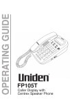 UNIDEN FP105T OPERATING MANUAL Pdf Download | ManualsLib UNIDEN FP105T OPERATING MANUAL Pdf Download