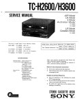SONY TC-H2600 SERVICE MANUAL Pdf Download | ManualsLib SONY TC-H2600 SERVICE MANUAL Pdf Download