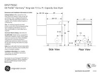 GE PROFILE HARMONY DPGT750GCPL DIMENSIONS AND INSTALLATION INFORMATION Pdf Download | ManualsLib GE PROFILE HARMONY DPGT750GCPL... 