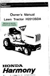 HONDA HARMONY H2013SDA OWNERS MANUAL Pdf Download | ManualsLib