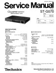 TECHNICS ST-G570 SERVICE MANUAL Pdf Download | ManualsLib TECHNICS ST-G570 SERVICE MANUAL Pdf Download