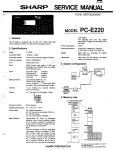 SHARP PC-E220 SERVICE MANUAL Pdf Download | ManualsLib SHARP PC-E220 SERVICE MANUAL Pdf Download