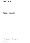 SONY XPERIA TOUCH G1109 USER MANUAL Pdf Download | ManualsLib SONY XPERIA TOUCH G1109 USER MANUAL Pdf Download