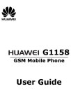 HUAWEI G1158 USER MANUAL Pdf Download | ManualsLib HUAWEI G1158 USER MANUAL Pdf Download