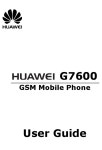 HUAWEI G7600 USER MANUAL Pdf Download | ManualsLib HUAWEI G7600 USER MANUAL Pdf Download