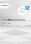 BOSCH CLEVERMIXX MSM1 IN SERIES INSTRUCTION MANUAL Pdf Download | ManualsLib