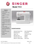 SINGER 7412 SPECIFICATIONS Pdf Download | ManualsLib SINGER 7412 SPECIFICATIONS Pdf Download