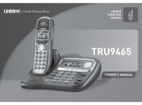 UNIDEN TRU9465 OWNERS MANUAL Pdf Download | ManualsLib UNIDEN TRU9465 OWNERS MANUAL Pdf Download