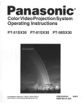 PANASONIC PT-56SX30 OPERATING MANUAL Pdf Download | ManualsLib