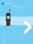 MOTOROLA MTH800L BASIC USERS MANUAL Pdf Download | ManualsLib