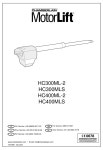 CHAMBERLAIN MOTORLIFT HC300ML-2 MANUAL Pdf Download | ManualsLib CHAMBERLAIN MOTORLIFT HC300ML-2 MANUAL Pdf Download