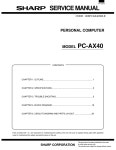 SHARP PC-AX40 SERVICE MANUAL Pdf Download | ManualsLib SHARP PC-AX40 SERVICE MANUAL Pdf Download