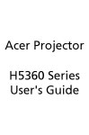ACER H5360 SERIES USER MANUAL Pdf Download | ManualsLib