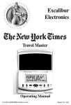 EXCALIBUR 456 PDA OPERATING MANUAL | ManualsLib EXCALIBUR 456 PDA OPERATING MANUAL