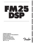FENDER FM25DSP AMPLIFIER OWNERS MANUAL | ManualsLib FENDER FM25DSP AMPLIFIER OWNERS MANUAL