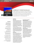 FUJITSU LIFEBOOK A1220 LAPTOP SPECIFICATIONS | ManualsLib
