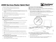 JUNIPER J2300 NETWORK ROUTER QUICK START | ManualsLib JUNIPER J2300 NETWORK ROUTER QUICK START