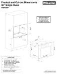 MIELE H4842BPSS OVEN PRODUCT DIMENSIONS | ManualsLib MIELE H4842BPSS OVEN PRODUCT DIMENSIONS