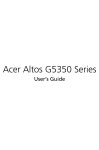ACER ALTOS G5350 SERIES USER MANUAL Pdf Download | ManualsLib