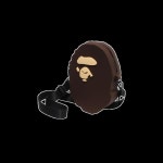 베이프(BAPE) | 베이프 에이프 헤드 실리콘 숄더백 브라운 | 트렌비