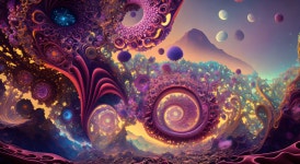 Fractal landscape | Deep Dream Generator Fractal landscape