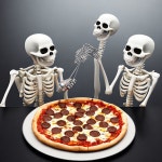 Skeleton Pizza | Deep Dream Generator Skeleton Pizza