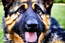 a single german shepherd happily sitting and looki | Deep Dream Generator a single german shepherd happily sitting and looki