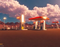 Mars Gas Station | Deep Dream Generator Mars Gas Station