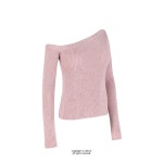 델라인 [MADE] 원숄더 오프숄더 니트 - BLACK