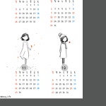 2026 패브릭 캘린더 세로형 | 미리캔버스 콘텐츠샵