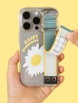 디자인스킨 공식몰 | 아이폰 케이스, 갤럭시 케이스 등 프리미엄 액세서리 [온라인단독] 아이폰16프로 스포티스트랩 케이스-데이지 민트