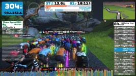 Strava에서 김 민.님이 2022년 10월 26일에 수행한 31.0km 라이딩 활동 Zwift - Race: 3R Racing (A) on Flat Route in Watopia - 김... 