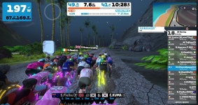 by [hoon2papa] 김 on Strava 267번째 Zwift - Race: 3R Racing (A) on Volcano Circuit in Watopia - [hoon2papa] 김s 35.8 km bike ride