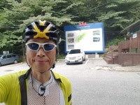 Strava에서 (영주로드사이클) 박.님이 2019년 8월 17일에 수행한 73.7km 라이딩 활동 희방사 입구 5회전 (34X21) 엉덩이토크 훈련....... 